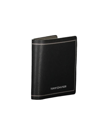 Tommy Hilfiger Black Leather Double Card Wallet