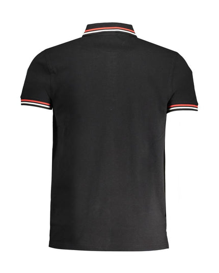Cavalli Class Black Cotton Polo Shirt