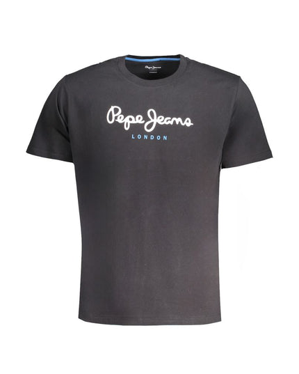 Pepe Jeans Black Cotton T-Shirt