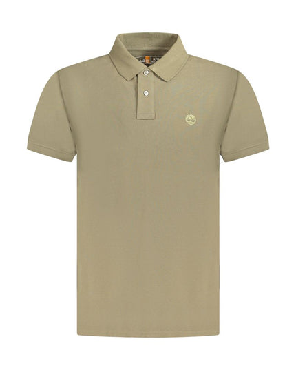 Timberland Brown Cotton Men Polo Shirt