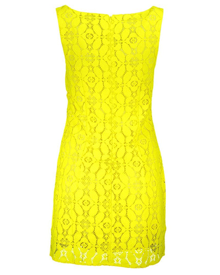 Desigual Yellow Polyester Women Sleeveless Dress