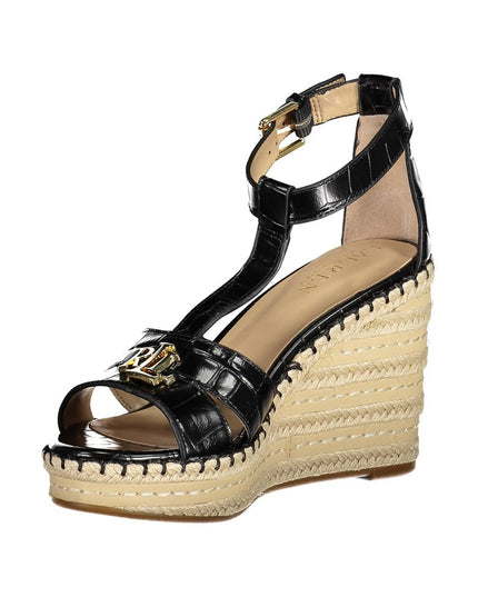 Ralph Lauren Black Polyester Sandal