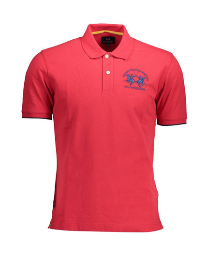 La Martina Elegant Pink Polo: Casual Luxury for Men