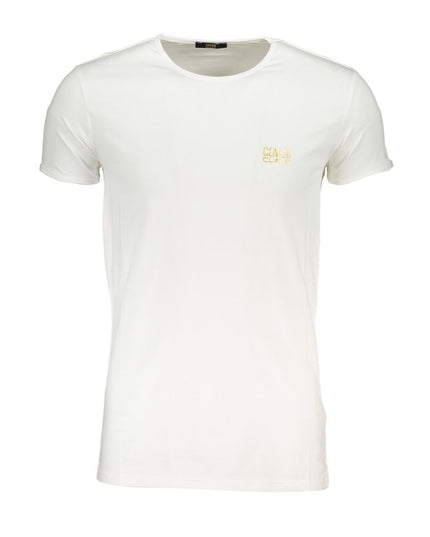 Cavalli Class "Bianco Cotton Men T-Shirt"
