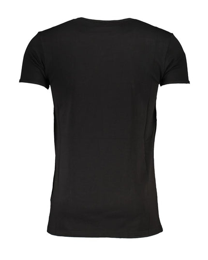 Cavalli Class Black Cotton T-Shirt