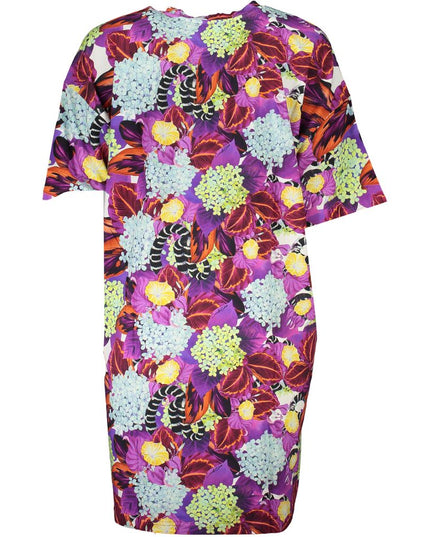 Cavalli Class Purple Cotton Dress