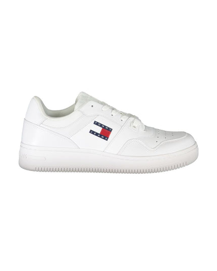 Tommy Hilfiger White Leather Men Sneaker