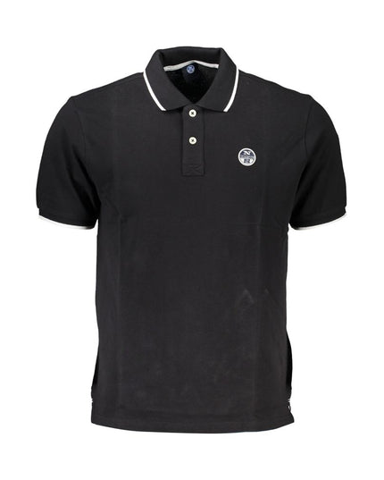 North Sails Black Cotton Polo Shirt
