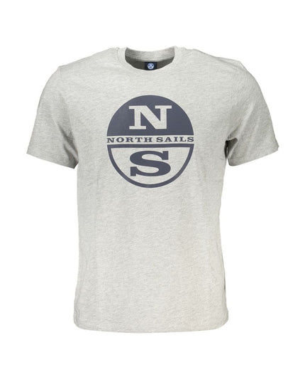 North Sails Brown Cotton Men T-Shirt