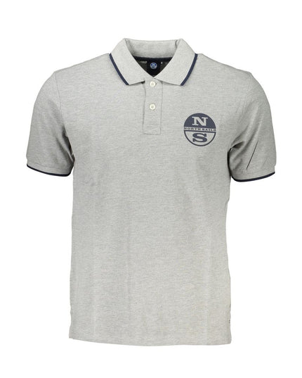 North Sails Brown Cotton Men Polo Shirt