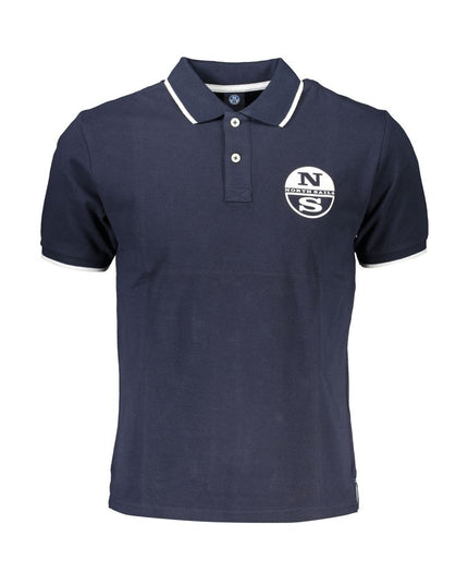 North Sails Blue Cotton Polo Shirt