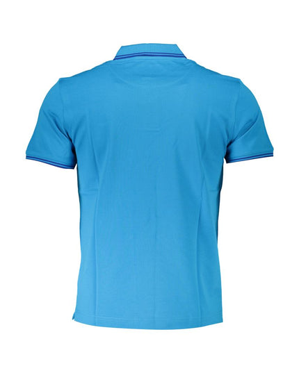 Harmont & Blaine Light Blue Cotton Men Polo Shirt