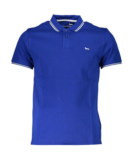 Harmont & Blaine Sleek Short Sleeved Contrast Polo