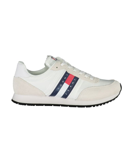Tommy Hilfiger Sleek White Sneakers with Contrasting Details