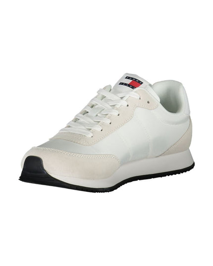 Tommy Hilfiger Sleek White Sneakers with Contrasting Details