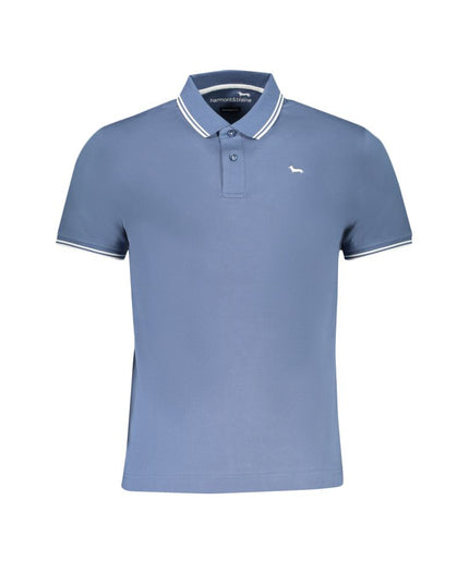 Harmont & Blaine Blue Cotton Polo Shirt