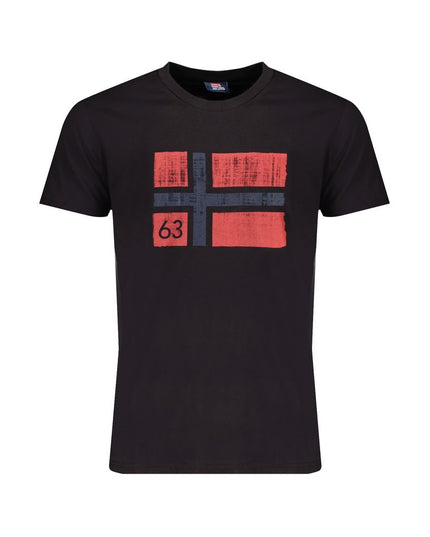 Norway 1963 Black Cotton Men's T-Shirt