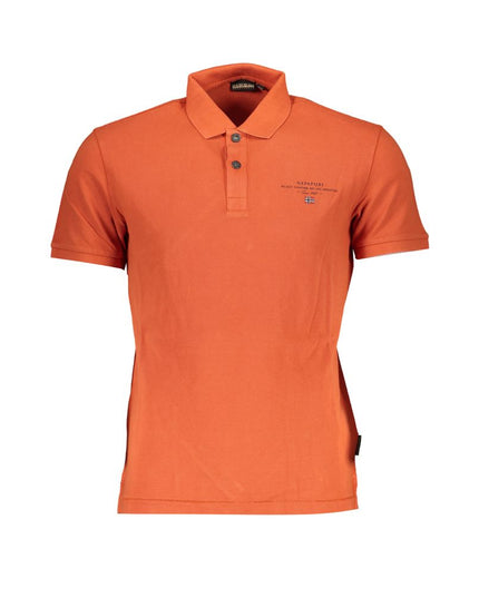 Napapijri Orange Cotton Polo Shirt