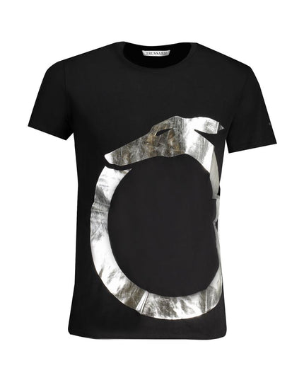 Trussardi Black Cotton T-Shirt