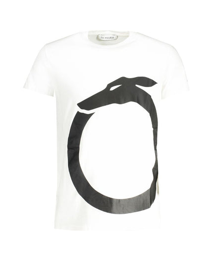 Trussardi White Cotton T-Shirt