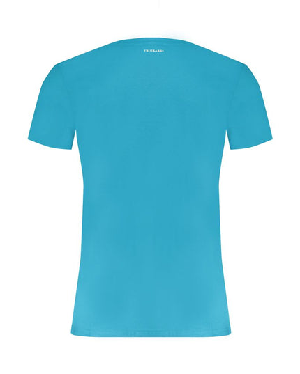 Trussardi Light Blue Cotton Men TShirt