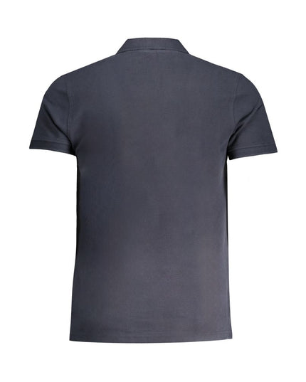 Cavalli Class Blue Cotton Polo Shirt