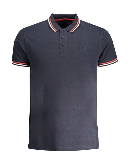 Cavalli Class Blue Cotton Men's Polo Shirt