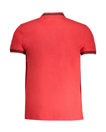 Cavalli Class Red Cotton Men Polo Shirt