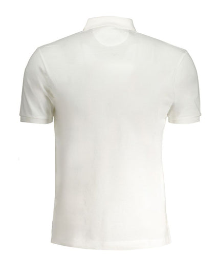 La Martina White Cotton Polo Shirt