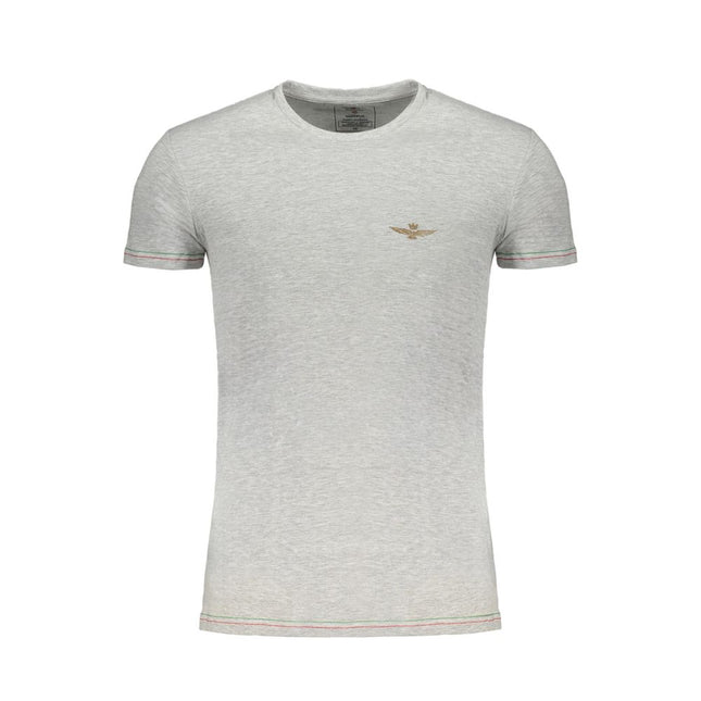 Aeronautica Militare Brown Cotton Men T-Shirt