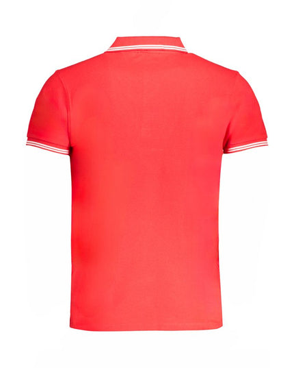 Cavalli Class Red Cotton Polo Shirt