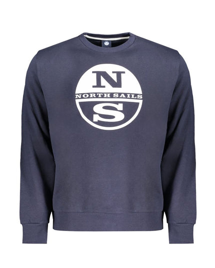 North Sails Blue Cotton Men Sweater