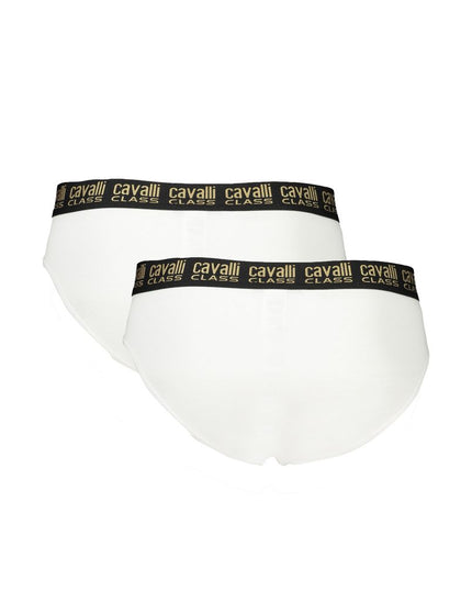 Cavalli Class White Cotton Men Underwear