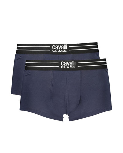 Cavalli Class Blue Cotton Men Boxer