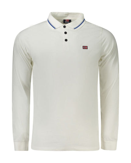 Norway 1963 White Cotton Men Polo Shirt