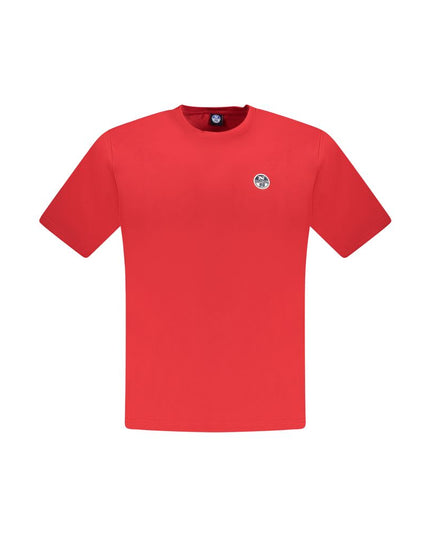 North Sails Red Cotton Men T-Shirt