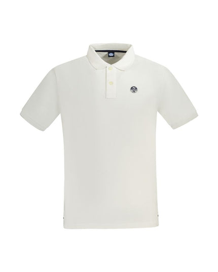 North Sails White Cotton Men Polo Shirt