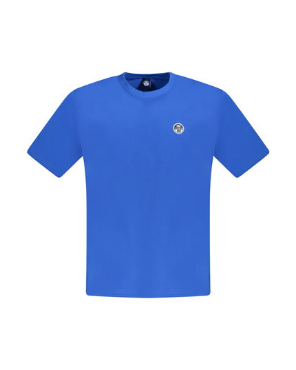 North Sails Blue Cotton Men T-Shirt