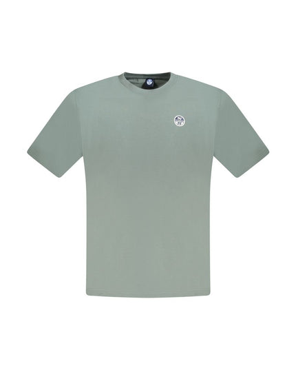 North Sails Green Cotton Men T-Shirt