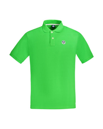 North Sails Green Cotton Men Polo Shirt