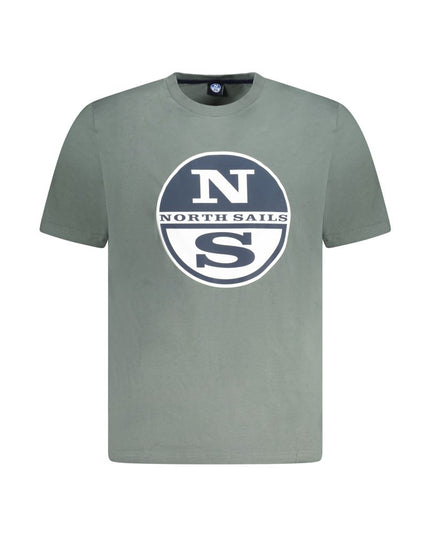 North Sails Green Cotton Men T-Shirt