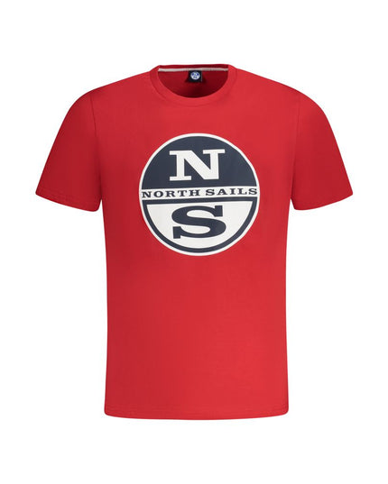 North Sails Red Cotton Men T-Shirt
