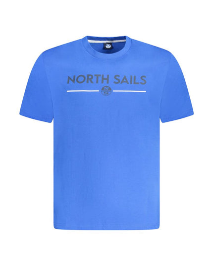 North Sails Blue Cotton Men T-Shirt