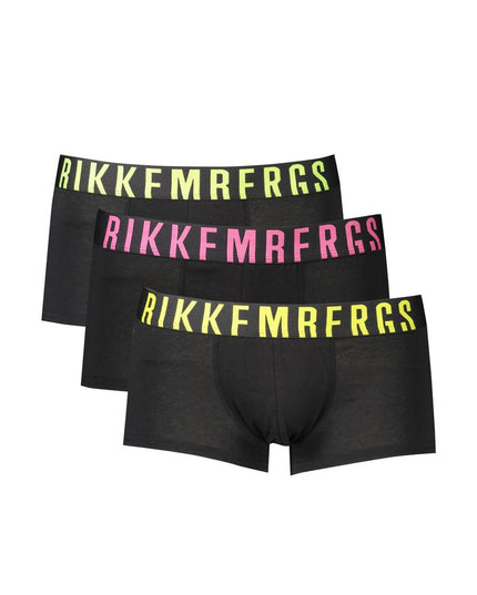 Bikkembergs Black Polyester Men Boxer Underwear