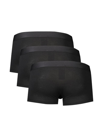 Bikkembergs Black Polyester Men Boxer Underwear