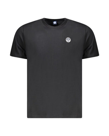 North Sails Black Cotton Men T-Shirt