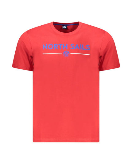 North Sails Red Cotton Men T-Shirt