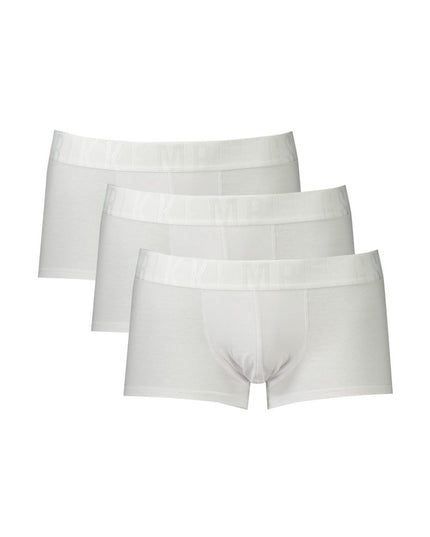 Bikkembergs White Polyester Men Boxer
