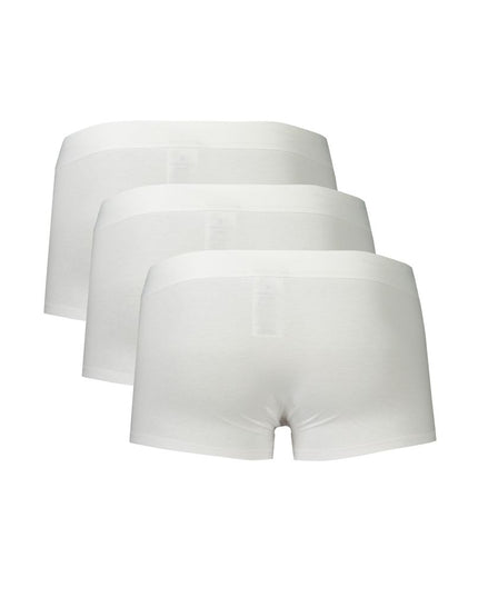 Bikkembergs White Polyester Men Boxer