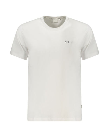 Pepe Jeans White Cotton Men T-Shirt